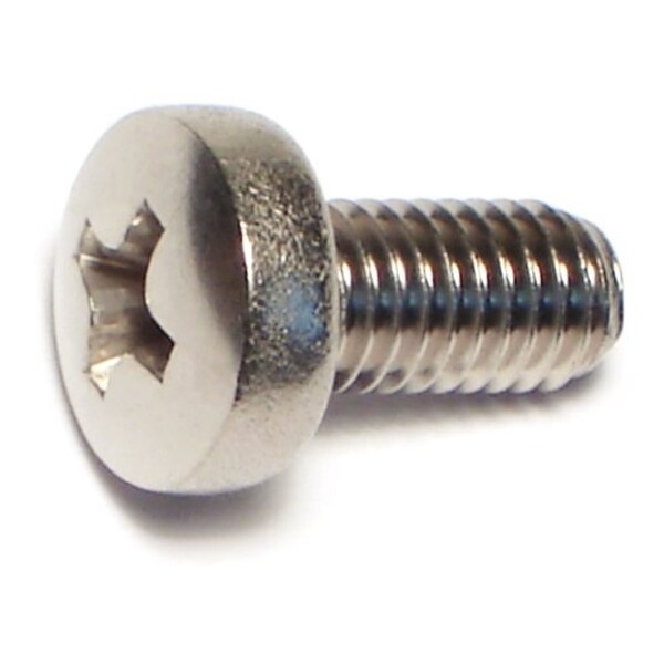 Midwest Fastener M5-0.80 x 10 mm Phillips Pan Machine Screw, Plain A2 Stainless Steel, 15 PK 69568 - main